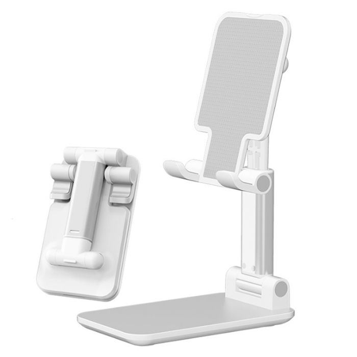 Suport pentru desktop ipad telefon tablet Stand Pliabil universal iPad Samsung Huawei Xiaomi Alb [6]