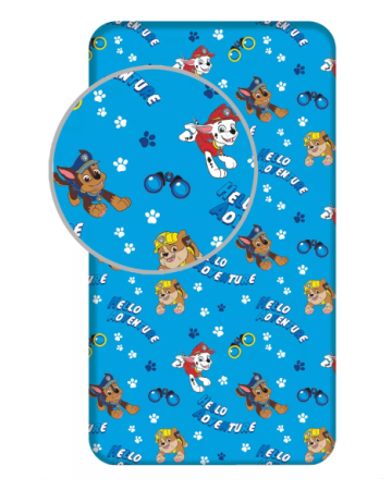 Lenjerii si huse patut - Cearsaf cu elastic, Almido, Patrula Catelusilor Hello Adventure 90x200 cm