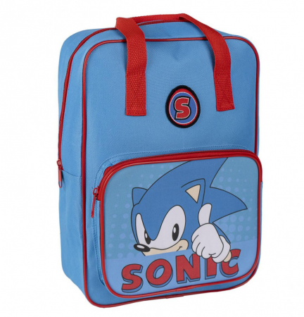 Ghiozdane scoala - Ghiozdan Sonic, dimensiuni 25cm x31cm x9cm