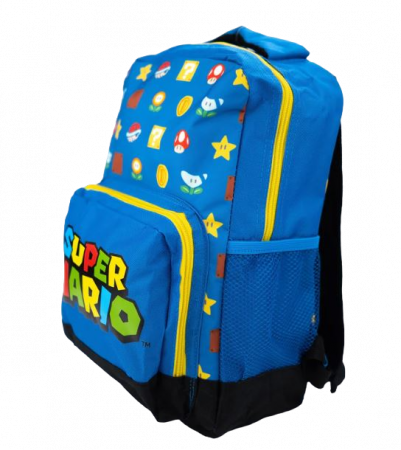 Ghiozdane scoala - Ghiozdan Super Mario 35 cm Albastru