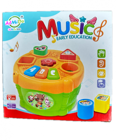 Jucarie interactiva, Almido, sortat cuburi, tobe cu sunete si lumini, Multicolor [1]