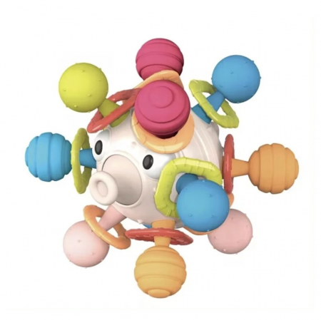 Jucarie senzoriala si dentitie pentru bebelusi, Almido,  Peste Balon [0]