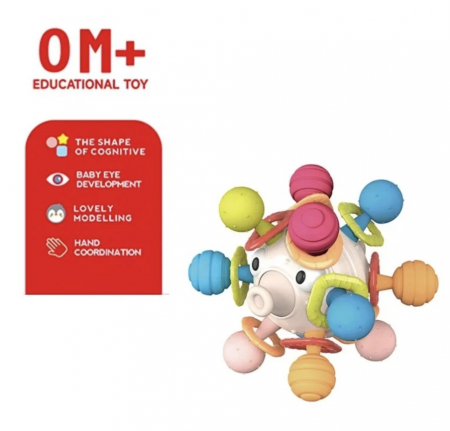 Jucarie senzoriala si dentitie pentru bebelusi, Almido,  Peste Balon [3]