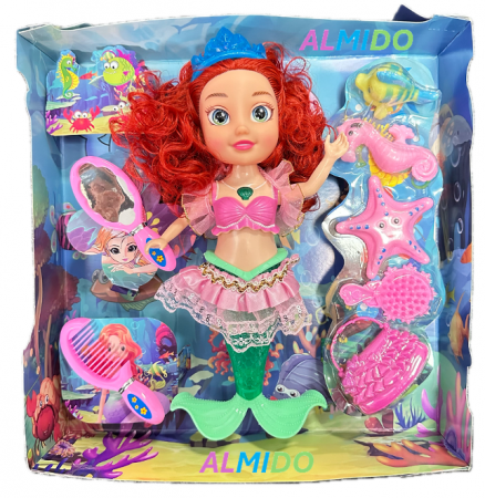 Papusa ALMIDO Ariel, Micuta Sirena,cu sunete si lumini, 29 cm, multicolor [1]