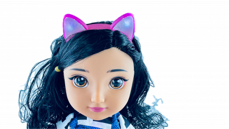 Papusa Gabi DOLL LUCKY, Coronita cu led, canta si lumineaza, cu baterii, 34 cm [4]