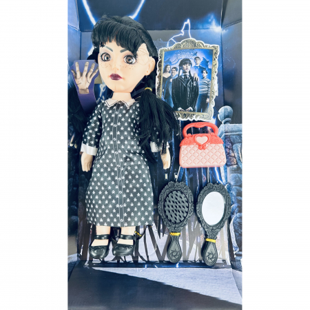 Papusa Wednesday, The ADDAMS Family, maini si picioare flexibile, 34 cm [3]
