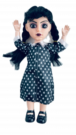 Papusa Wednesday, The ADDAMS Family, maini si picioare flexibile, canta, 26 cm [3]