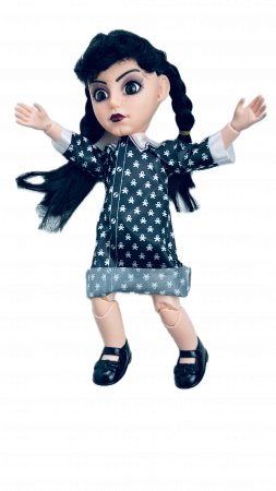 Papusa Wednesday, The ADDAMS Family, maini si picioare flexibile, canta, 26 cm [2]