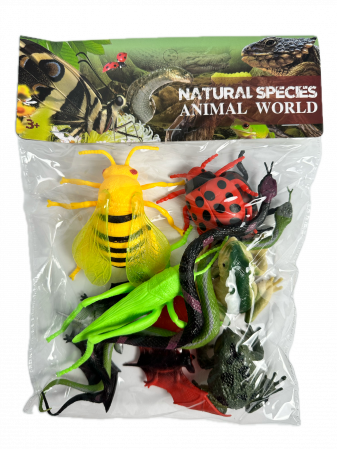 Set 10 figurine, diferite insecte, Natural Species, multicolor [3]