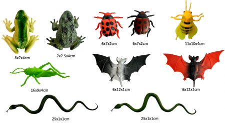 Set 10 figurine, diferite insecte, Natural Species, multicolor [1]