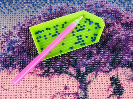 Set de broderie/pictura cu diamante, mozaic, model Copac, 30x30cm [5]