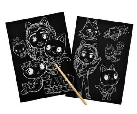 Set de razuit, Gabby's Dollhouse, 2 planse, 20x28 cm, Multicolor [2]