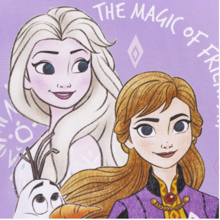 Set FROZEN, 2 piese, Ghiozdan 41cm si Penar dublu, Mov [8]