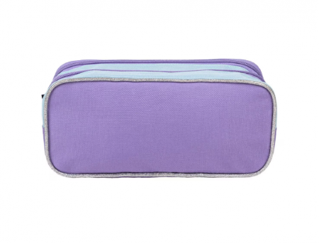 Set FROZEN, 2 piese, Ghiozdan 41cm si Penar dublu, Mov [7]