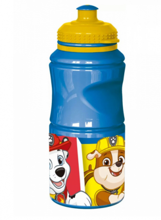 Cani, pahare si accesorii bebe - Sticla plastic, Paw Patrol Pup Power, sport, 380 ml