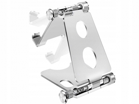 Suport si docking telefoane - Suport aluminiu telefon-tableta, 90x70x20mm