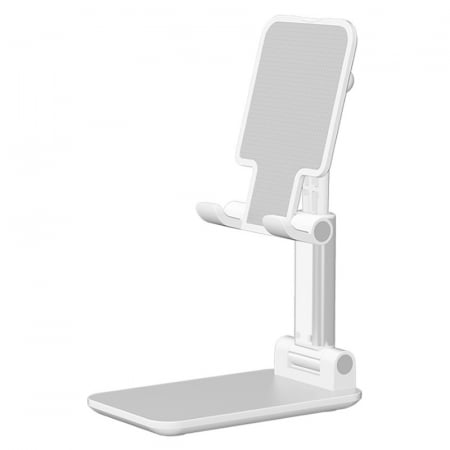 Suport si docking telefoane - Suport pentru desktop ipad telefon tablet Stand Pliabil universal iPad Samsung Huawei Xiaomi Alb