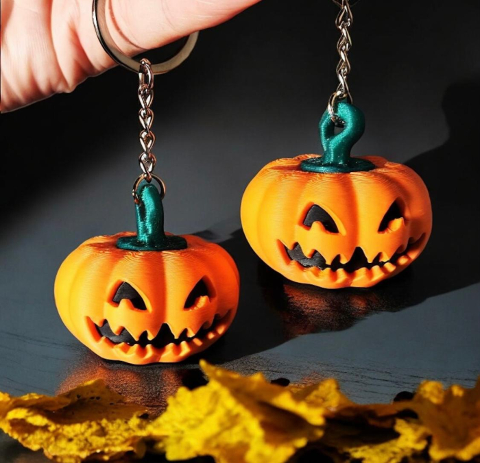 Breloc Pumpkin Spinner 3D Halloween – Alore Magic 3D Print [1]