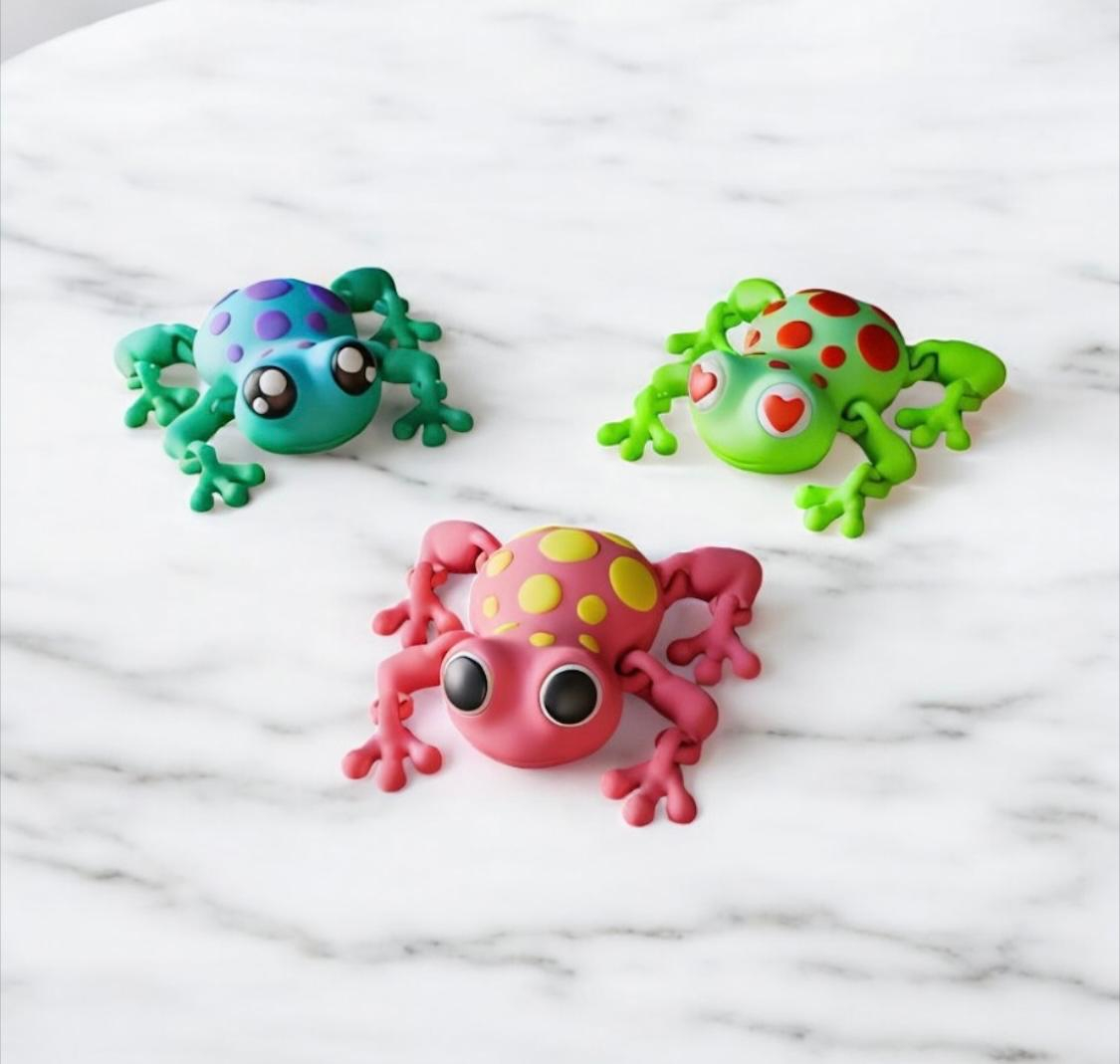 Broscuța Flexibilă – figurină articulată 3D colorată [3]