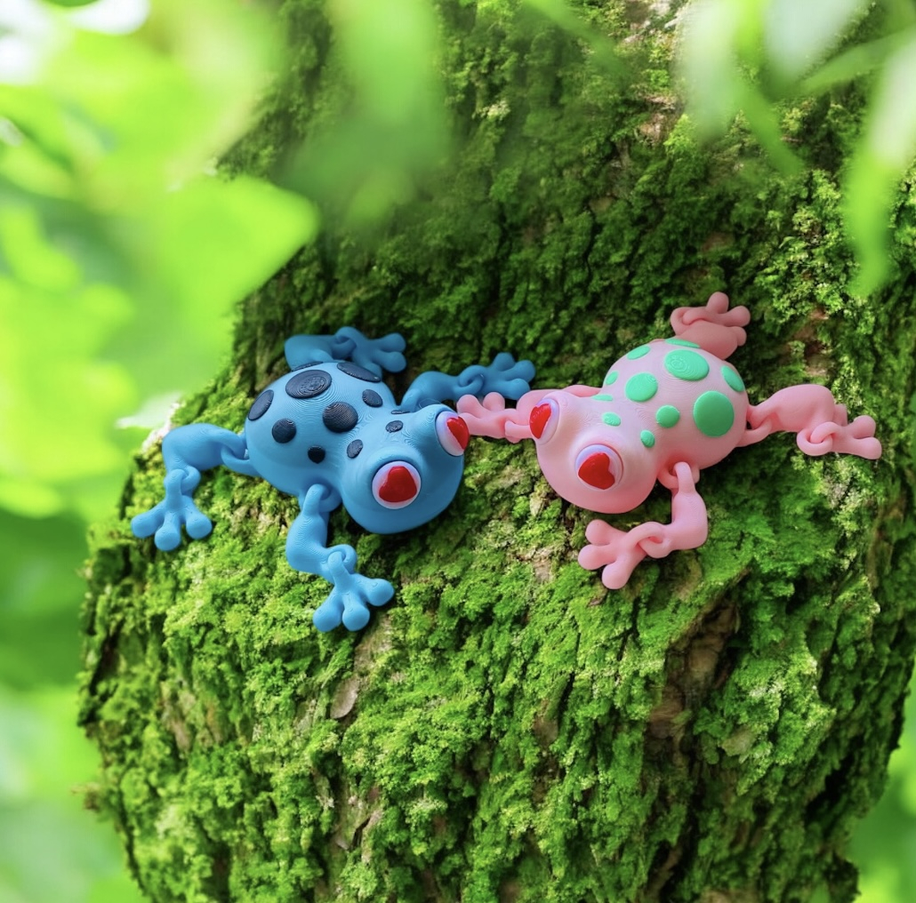 Broscuța Flexibilă – figurină articulată 3D colorată [1]