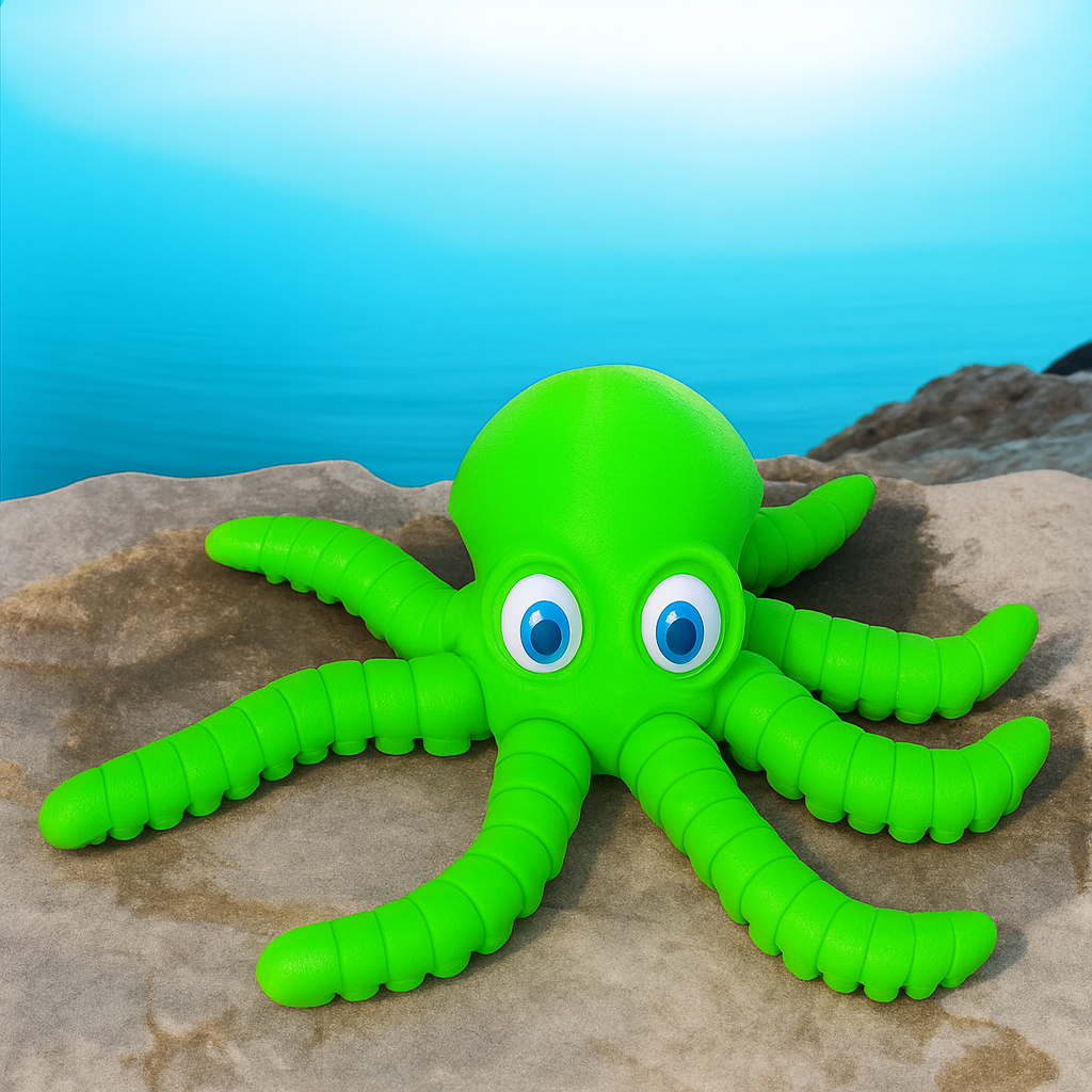 Caracatita OctoGlow - jucarie articulata printata 3D [4]