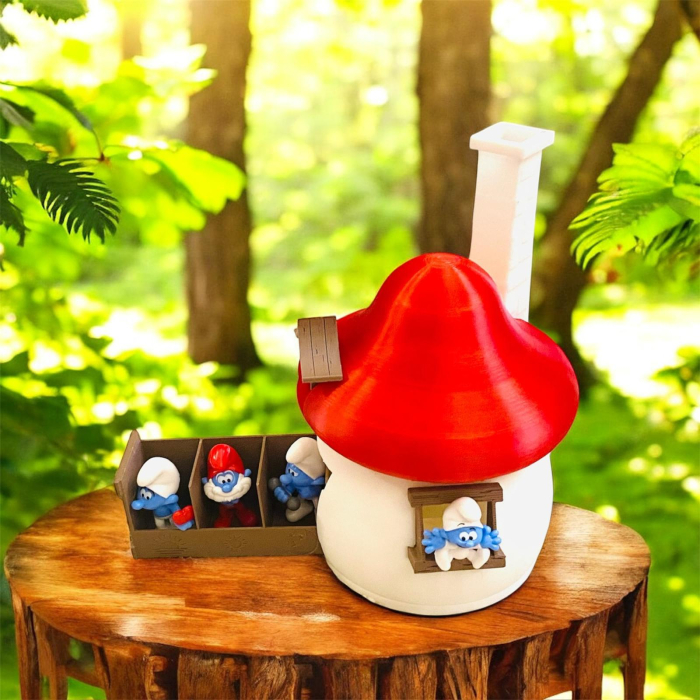 Casuta Strumfilor – decor 3D realizat de Alore Magic 3D Print [6]