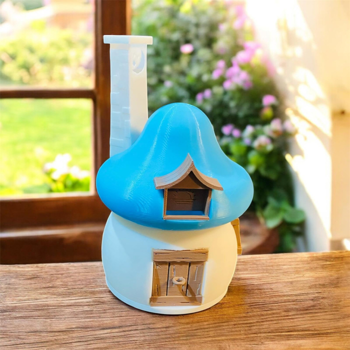 Casuta Strumfilor – decor 3D realizat de Alore Magic 3D Print [1]