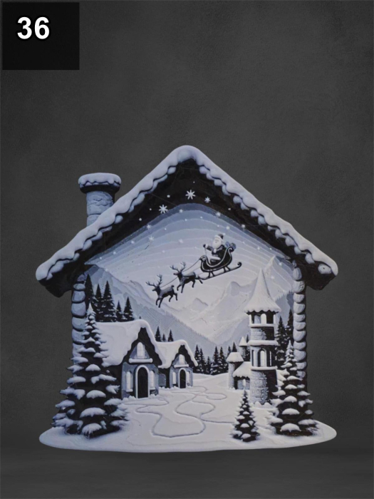 Decoratiuni 3D de Craciun – Casute si Oameni de Zapada [36]
