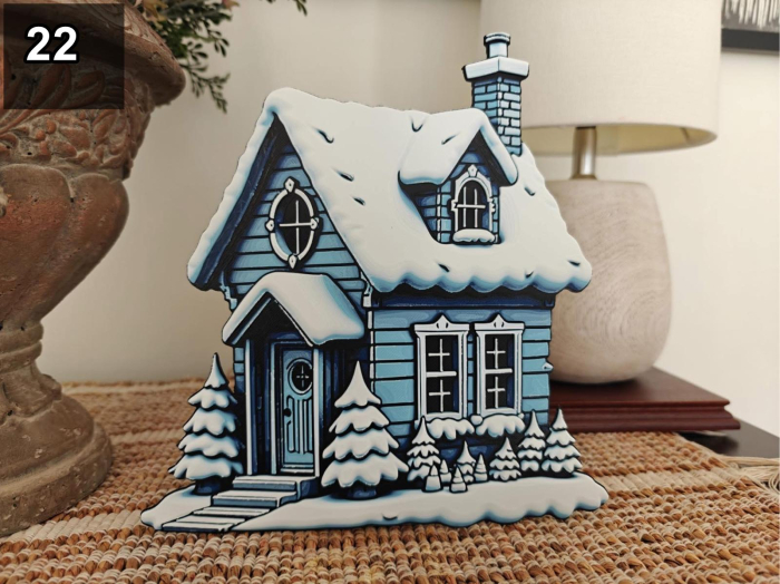 Decoratiuni 3D de Craciun – Casute si Oameni de Zapada [22]