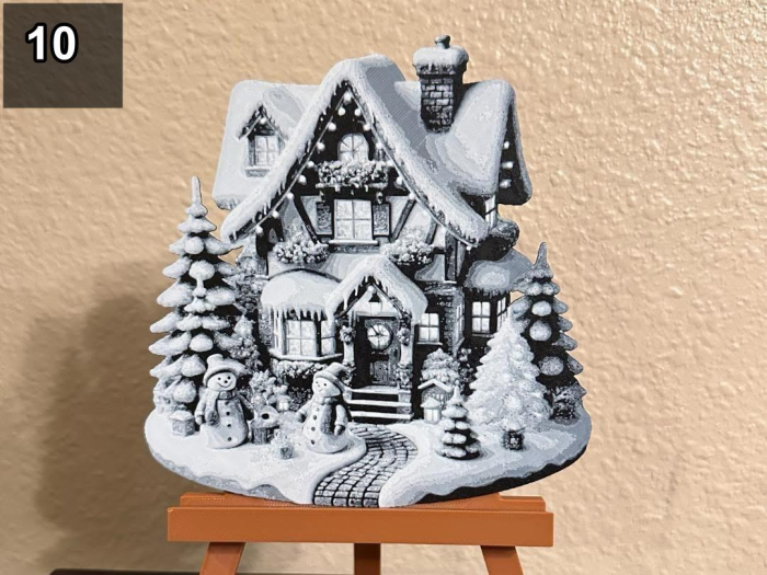 Decoratiuni 3D de Craciun – Casute si Oameni de Zapada [10]