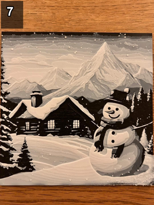 Decoratiuni 3D de Craciun – Casute si Oameni de Zapada [7]