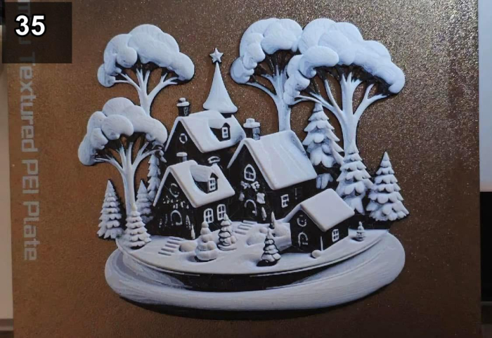 Decoratiuni 3D de Craciun – Casute si Oameni de Zapada [35]