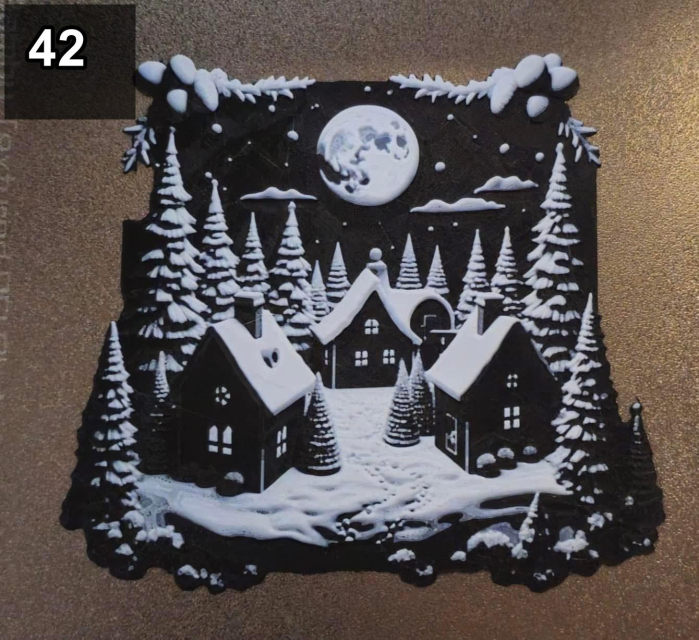 Decoratiuni 3D de Craciun – Casute si Oameni de Zapada [42]