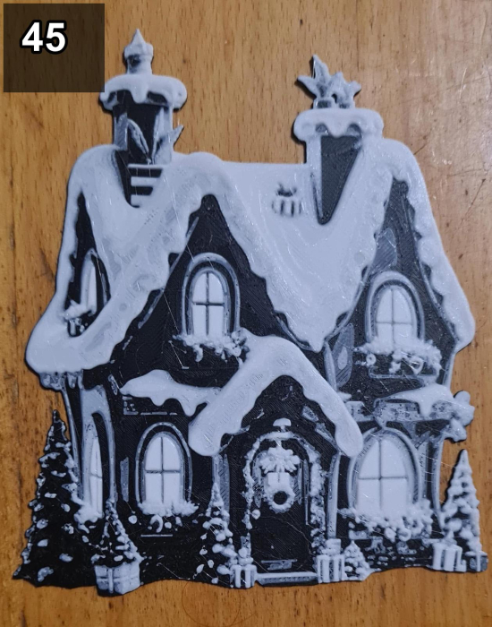 Decoratiuni 3D de Craciun – Casute si Oameni de Zapada [45]