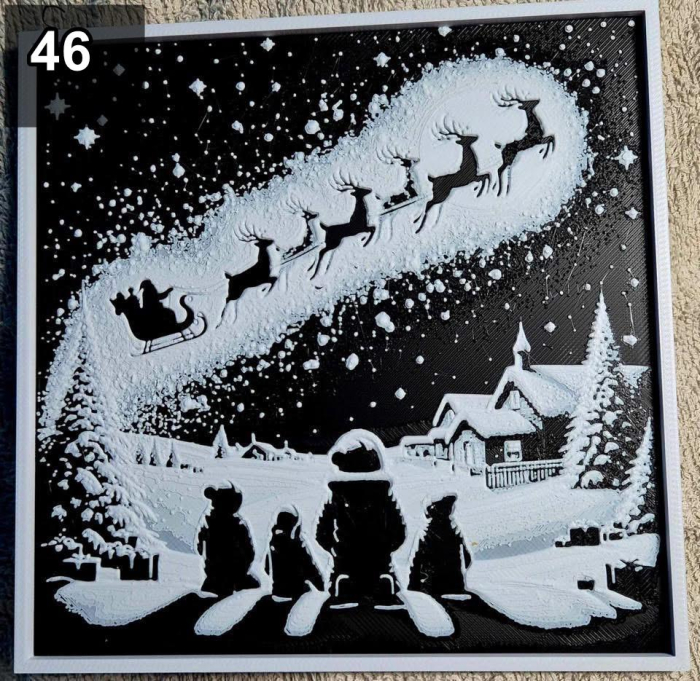 Decoratiuni 3D de Craciun – Casute si Oameni de Zapada [46]