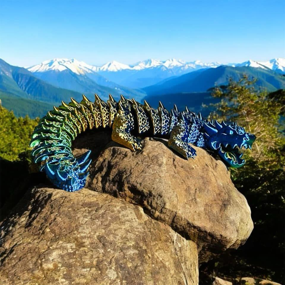 Echo Dragon articulat printat 3D – jucărie și decor colecționabil [3]