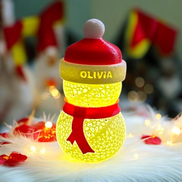 Om de zapada luminos print 3D decor Craciun Alore [3]