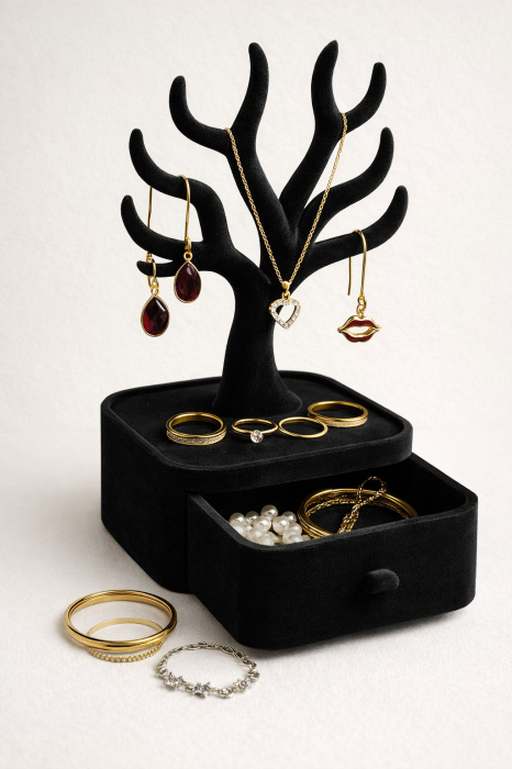 organizator bijuterii suport elegant cu sertar [2]