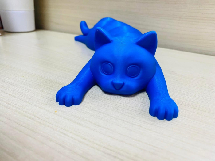 Pisicuță articulată 3D albastră – Jucărie flexibilă și decor creativ [5]