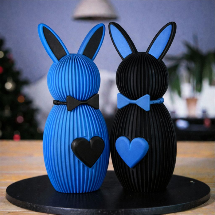 Set 2 iepurasi decorativi Paste printati 3D [3]