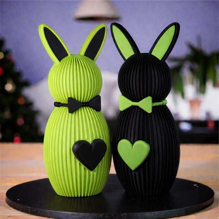 Set 2 iepurasi decorativi Paste printati 3D [2]