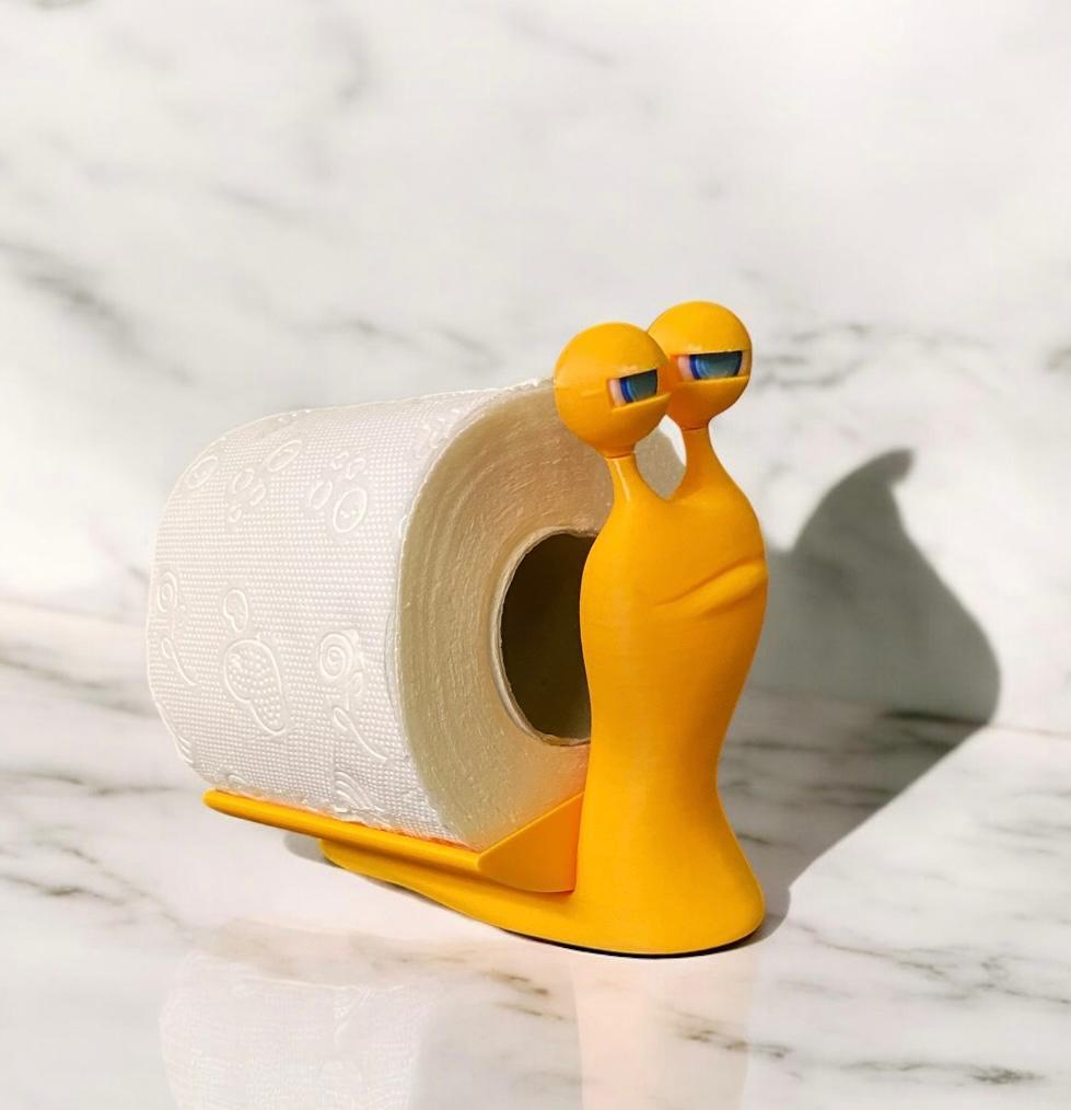 Snail Rollo – Suport hârtie igienică 3D amuzant în formă de melc [2]