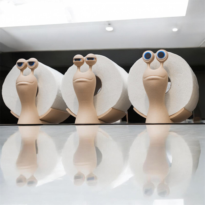 Snail Rollo – Suport hârtie igienică 3D amuzant în formă de melc [3]