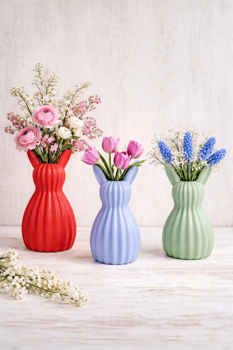 Vaza decorativa tip iepuras pentru flori [2]