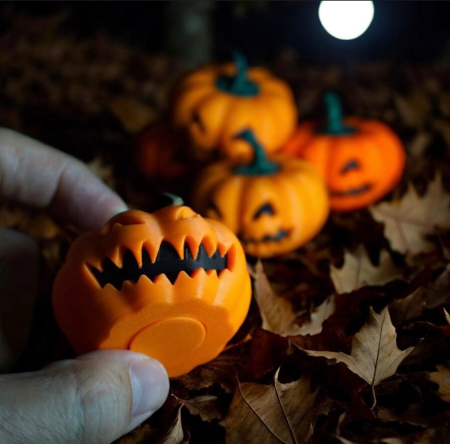 Breloc Pumpkin Spinner 3D Halloween – Alore Magic 3D Print [1]