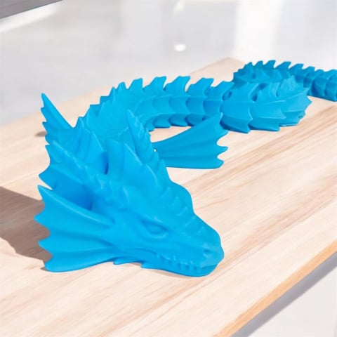 PRINTURI ARTICULATE - Aqua Dragon Articulat – Dragon Printat 3D Flexibil și Personalizabil