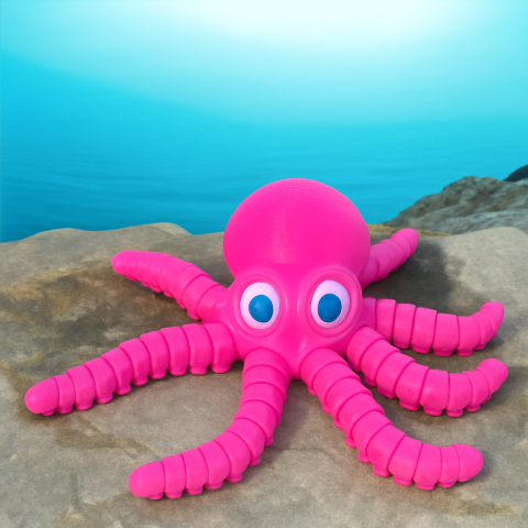 Caracatita OctoGlow - jucarie articulata printata 3D [1]