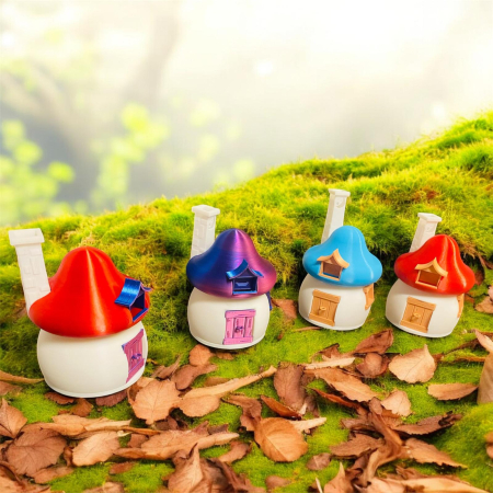 Casuta Strumfilor – decor 3D realizat de Alore Magic 3D Print [1]