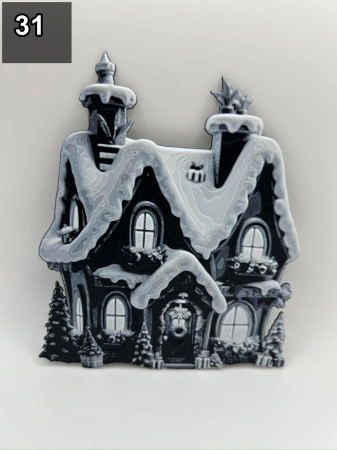 Decoratiuni 3D de Craciun – Casute si Oameni de Zapada [30]