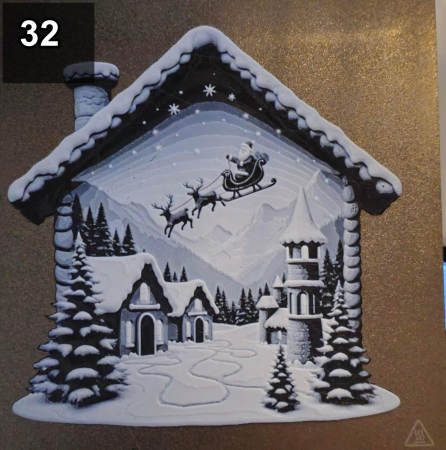 Decoratiuni 3D de Craciun – Casute si Oameni de Zapada [31]